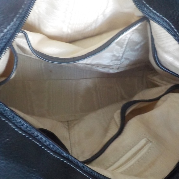 Map Fabric/Leather Shoulder Bag - Picture 7 of 10